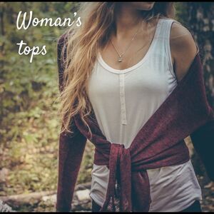 All tops short long hoodie sweatshirt blouse tee shirt tank top